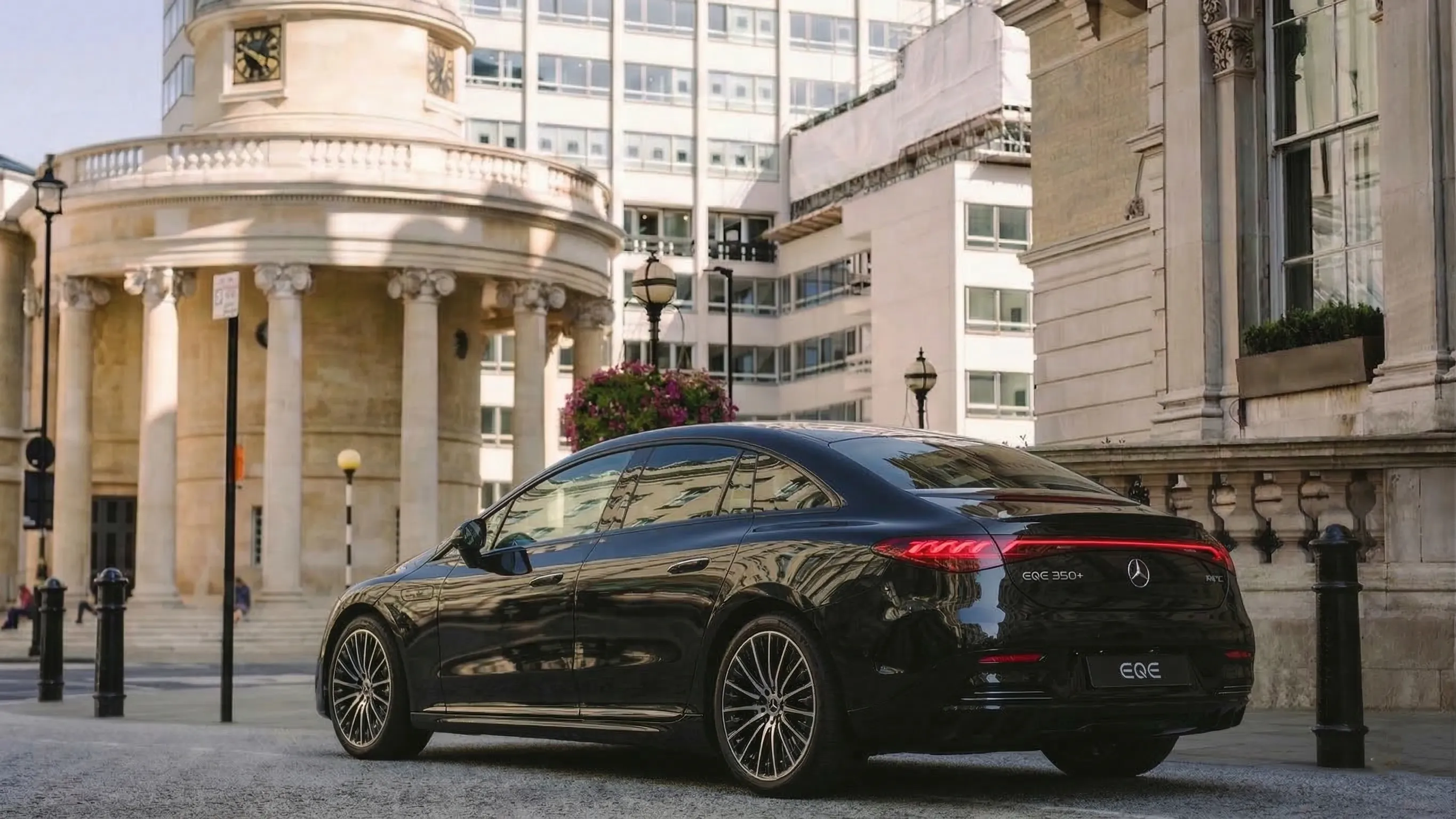 Mercedes EQE Rear Profile