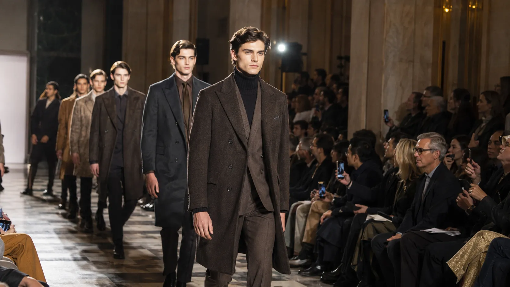 Luxury chauffeur arrival for London menswear fashion showcase guests