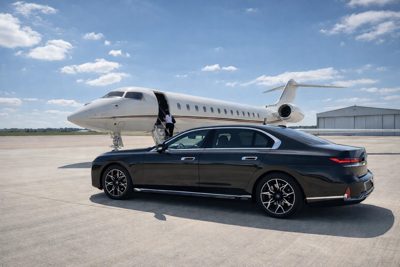 Executive Chauffeur Service at London Biggin Hill Airport - Luxe Drive Cars