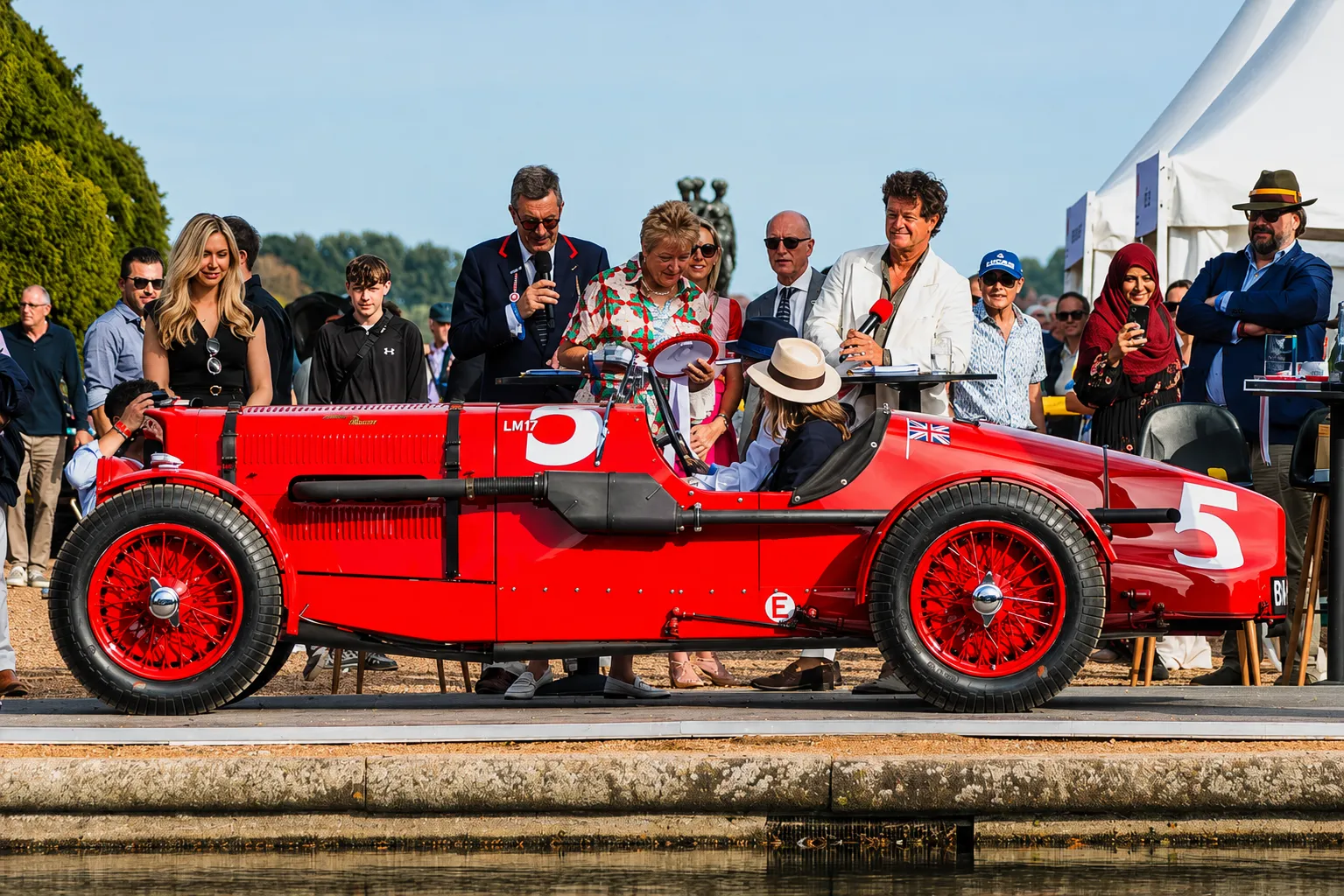 Luxury vehicles showcased at the Concours of Elegance