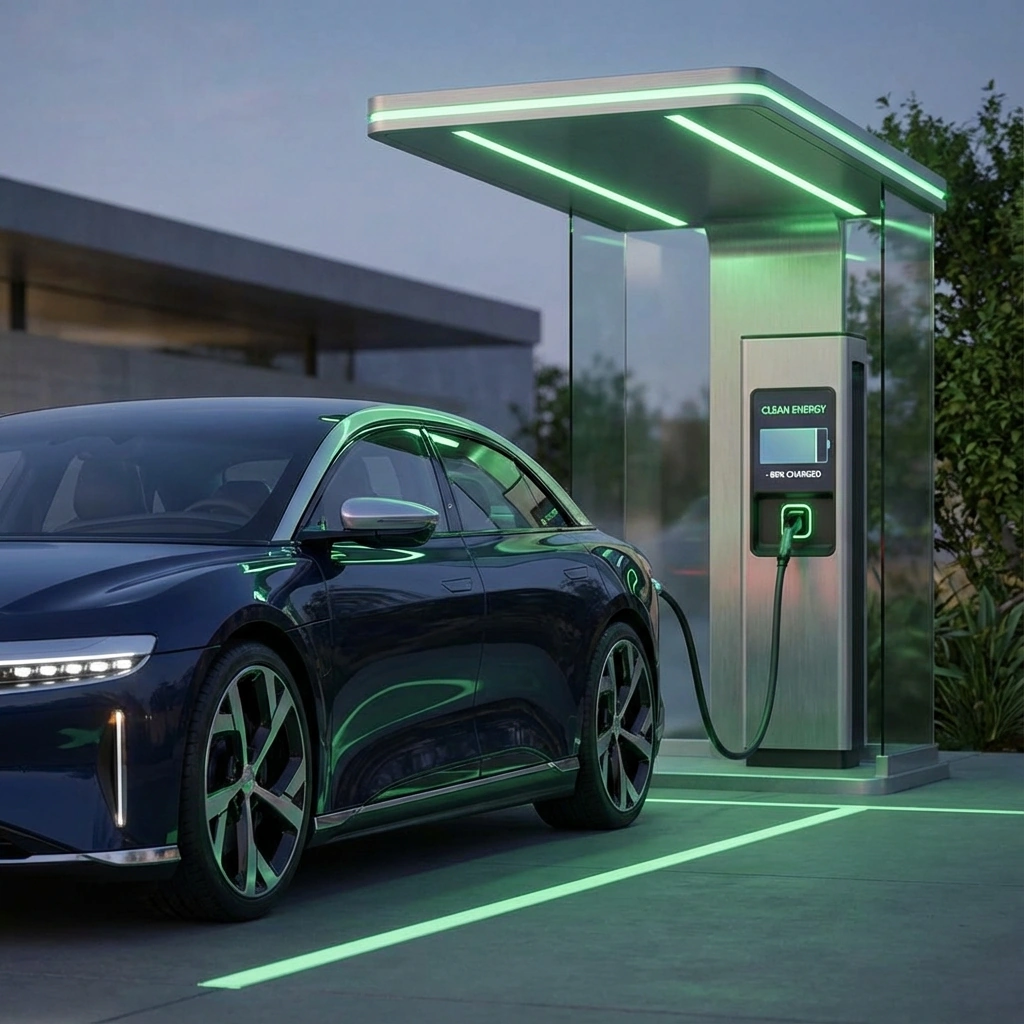 Electric Vehicle Charging Station - Clean Energy