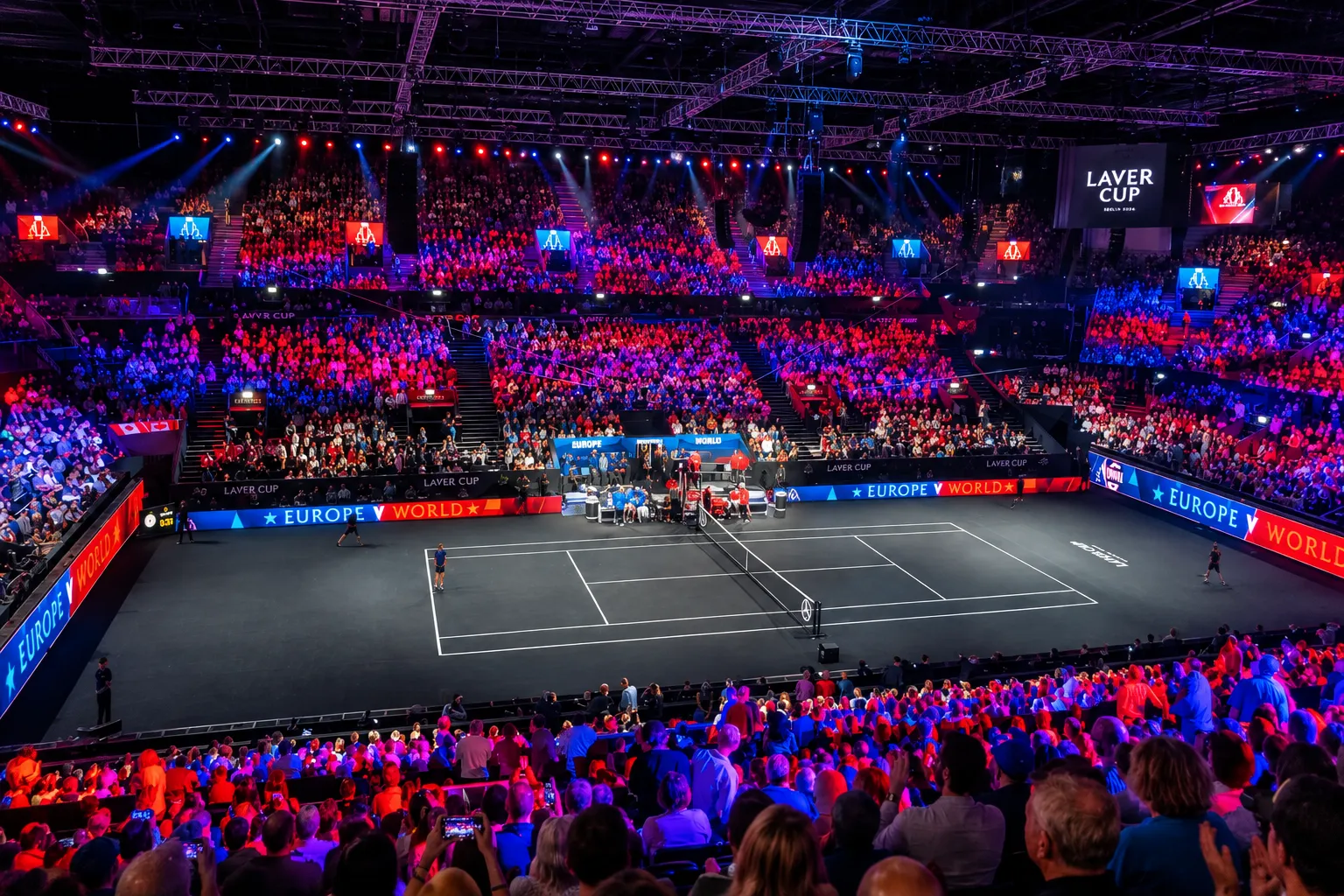 Laver Cup at The O2 Arena tennis match and session-synchronized chauffeur standby