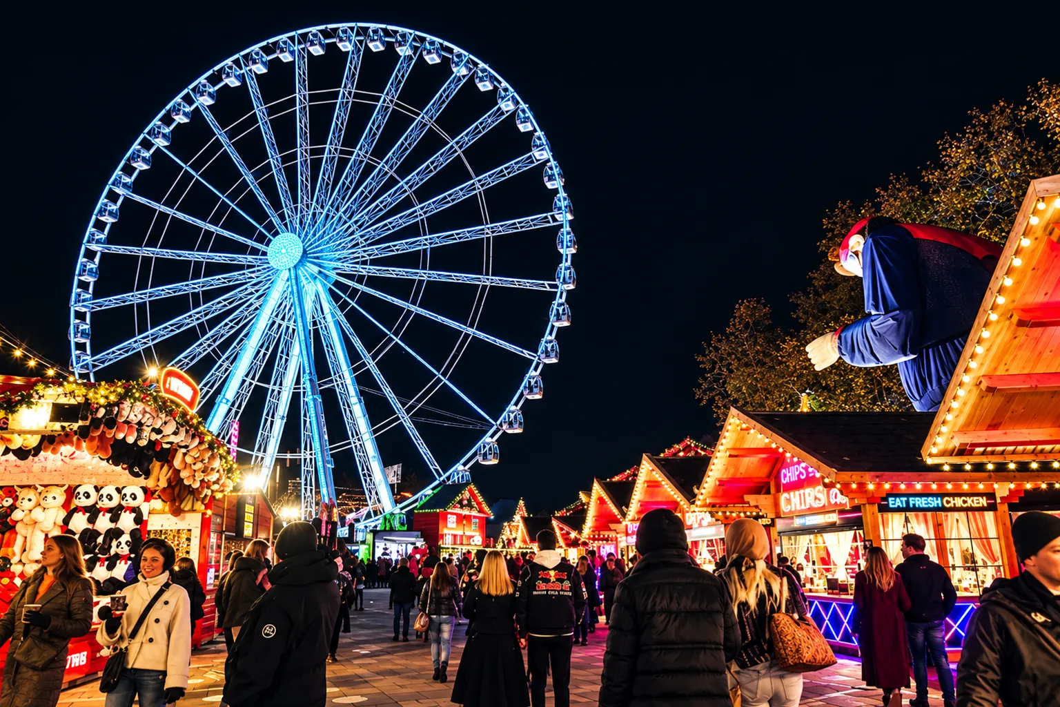 Executive airport transfers and group Mercedes V-Class chauffeur service for Winter Wonderland